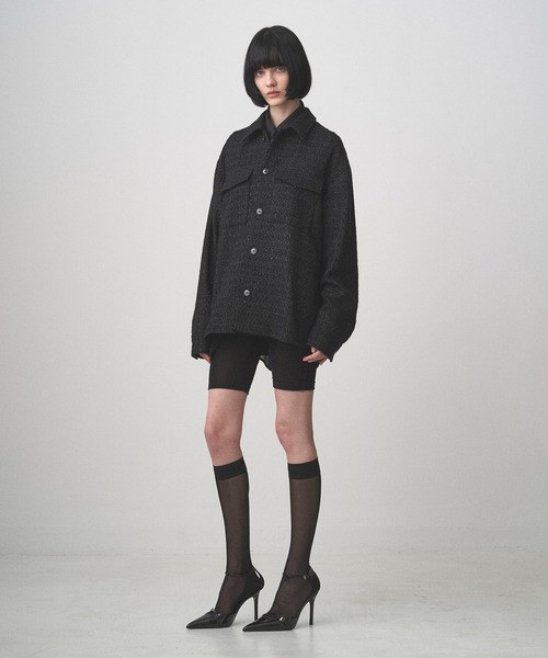 Juha（ユハ）の「SUMMER TWEED JACKET（ブルゾン・メンズ・ブラック/ネイビー・3/4）」の8枚目の写真