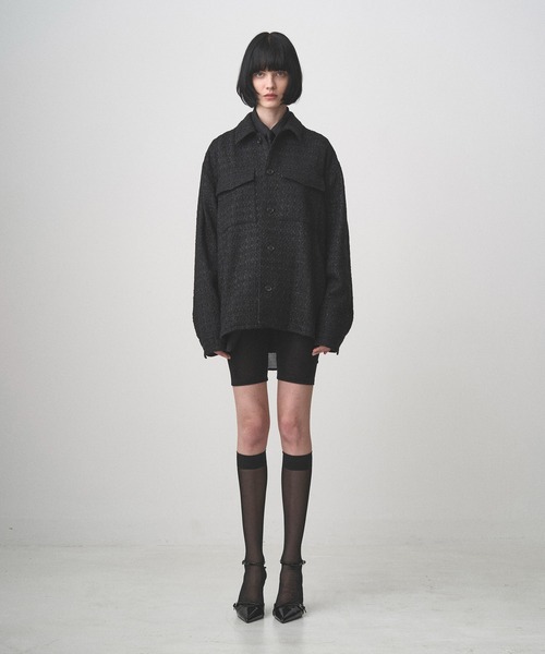 Juha（ユハ）の「SUMMER TWEED JACKET（ブルゾン・メンズ・ブラック/ネイビー・3/4）」の9枚目の写真