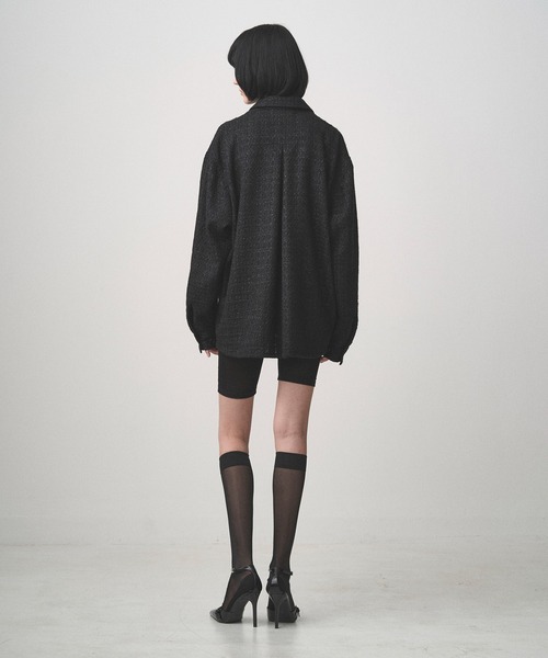 Juha（ユハ）の「SUMMER TWEED JACKET（ブルゾン・メンズ・ブラック/ネイビー・3/4）」の11枚目の写真