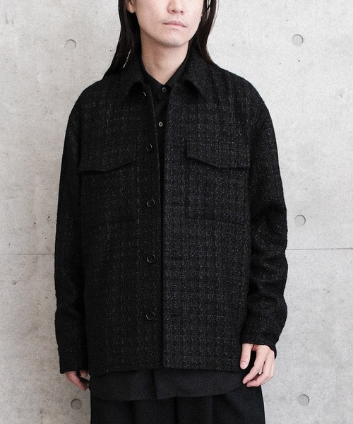 Juha（ユハ）の「SUMMER TWEED JACKET（ブルゾン・メンズ・ブラック/ネイビー・3/4）」の12枚目の写真