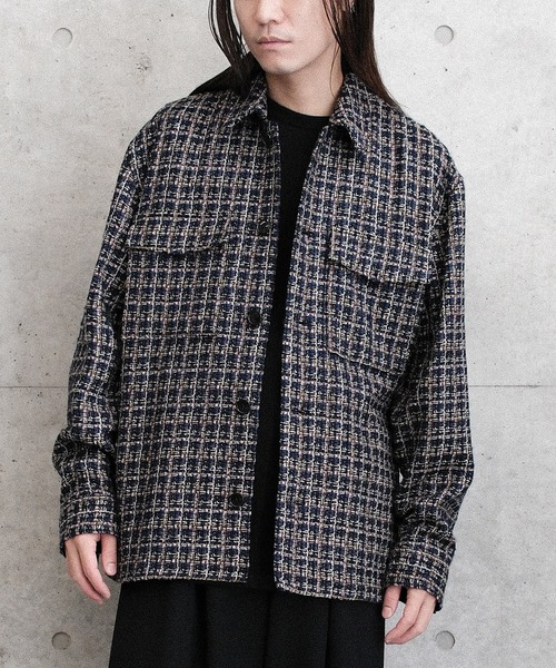 Juha（ユハ）の「SUMMER TWEED JACKET（ブルゾン・メンズ・ブラック/ネイビー・3/4）」の13枚目の写真