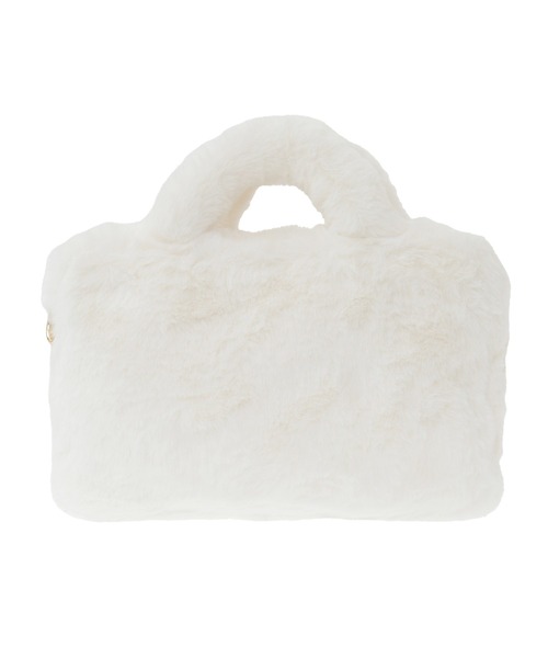 チャーム付きファー2Wayボストンバッグ（ボストンバッグ）｜Maison de