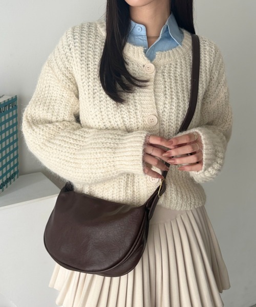 wears(ウェアーズ)の「PUコンパクトショルダーバッグ(ショルダーバッグ・レディース・ブラック/ブラウン・FREE)」の2枚目の写真