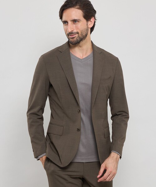 MACKINTOSH LONDON(マッキントッシュ ロンドン)の「【BREASY JACKET】2WAYストレッチ千鳥セットアップジャケット(テーラードジャケット・メンズ・ブラウン系その他6/ネイビー・40/38/36)」の2枚目の写真