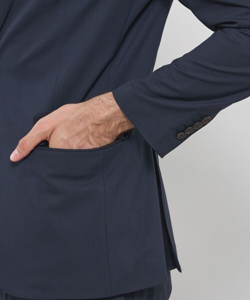 MACKINTOSH LONDON(マッキントッシュ ロンドン)の「【BREASY JACKET】2WAYストレッチ千鳥セットアップジャケット(テーラードジャケット・メンズ・ブラウン系その他6/ネイビー・40/38/36)」の13枚目の写真