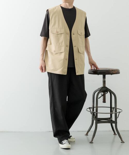 ITEMS URBANRESEARCH(アイテムズ アーバンリサーチ)の「マルチポケットVネックベスト(ベスト・メンズ・アイボリー/ベージュ・LARGE/MEDIUM)」の12枚目の写真