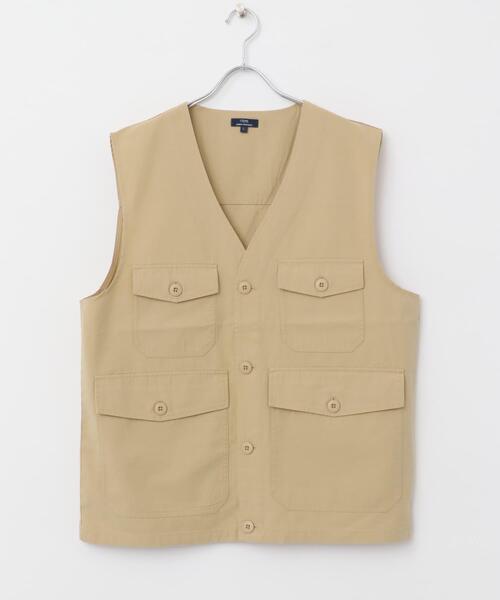 ITEMS URBANRESEARCH(アイテムズ アーバンリサーチ)の「マルチポケットVネックベスト(ベスト・メンズ・アイボリー/ベージュ・LARGE/MEDIUM)」の13枚目の写真