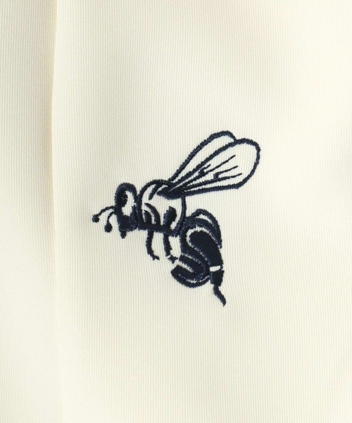 Salong hameu(サロン ハミュー)の「蜂さんワンポイント刺繍サイドライン タックワイドジャージパンツ/トラックパンツ メンズ レディース ユニセックス(その他パンツ・メンズ・ブラック/ブラウン/アイボリー・L/M)」の6枚目の写真