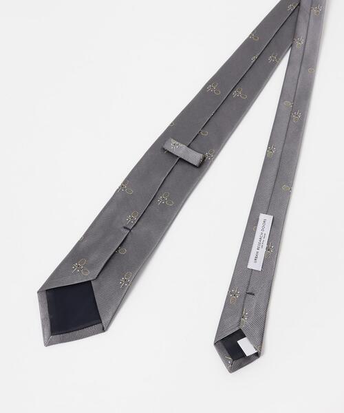 URBAN RESEARCH DOORS（アーバンリサーチドアーズ）の「LIFE STYLE TAILOR　25AWラケットモチーフタイ（ネクタイ・メンズ・ネイビー/グレー・-）」の6枚目の写真
