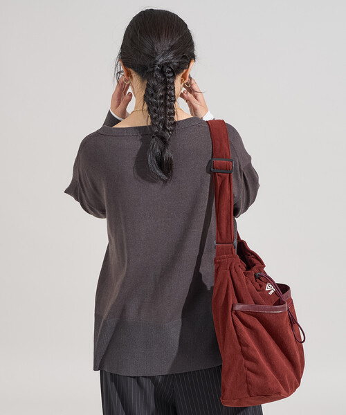 FREAK'S STORE(フリークスストア)の「<マシーンウォッシャブル>シルク入り Vネックニットプルオーバー セットアップ対応(ニット/セーター・レディース・オフホワイト/キャメル/チャコール・フリ-)」の16枚目の写真