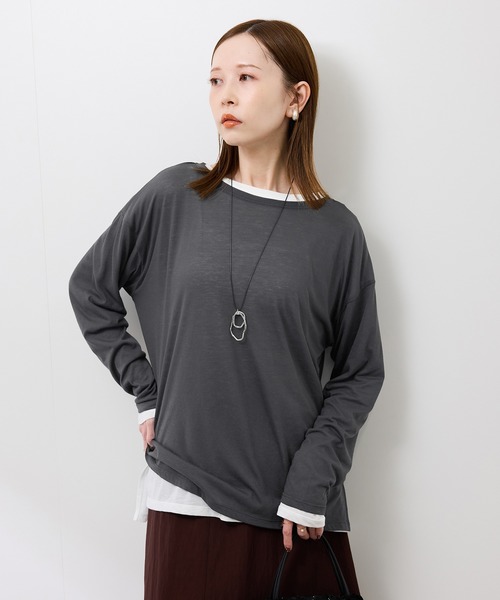 セール】シアーロングスリーブTシャツ（Tシャツ/カットソー）｜ROPE