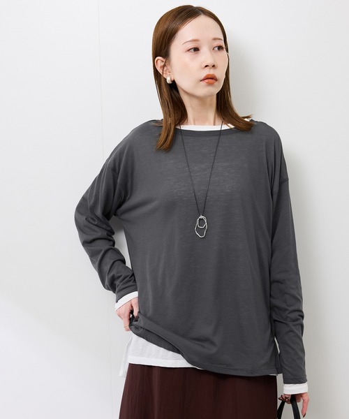 セール】シアーロングスリーブTシャツ（Tシャツ/カットソー）｜ROPE