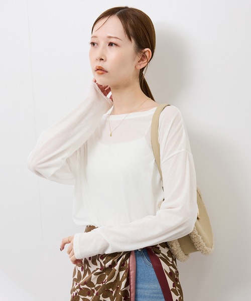 セール】シアーロングスリーブTシャツ（Tシャツ/カットソー）｜ROPE