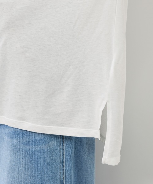 ROPE' PICNIC（ロペピクニック）の「シアーロングスリーブTシャツ（Tシャツ/カットソー・レディース・ホワイト/チャコールグレー・FREE）」の14枚目の写真
