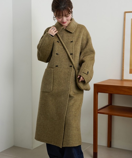 toggle button double breasted coat /トグルボタンダブルブレスト