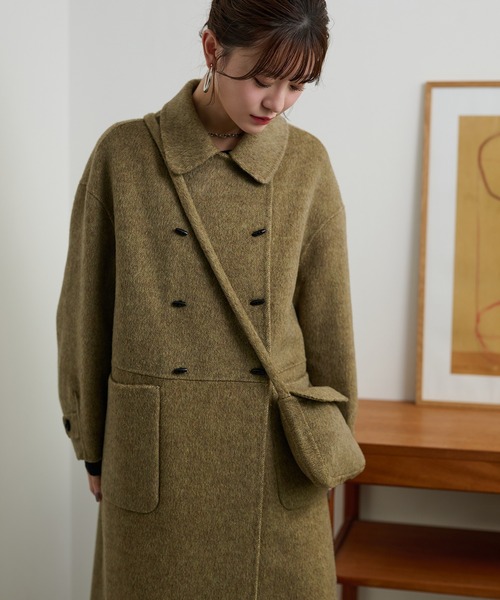 toggle button double breasted coat /トグルボタンダブルブレスト