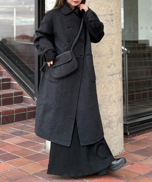 toggle button double breasted coat /トグルボタンダブルブレスト