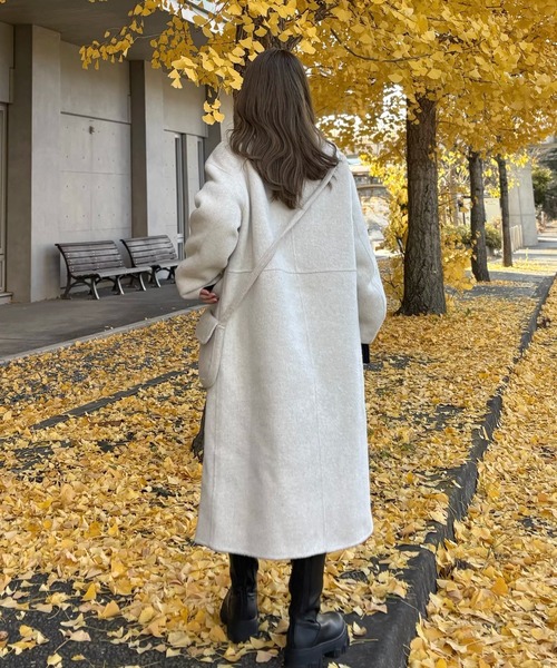 toggle button double breasted coat /トグルボタンダブルブレスト