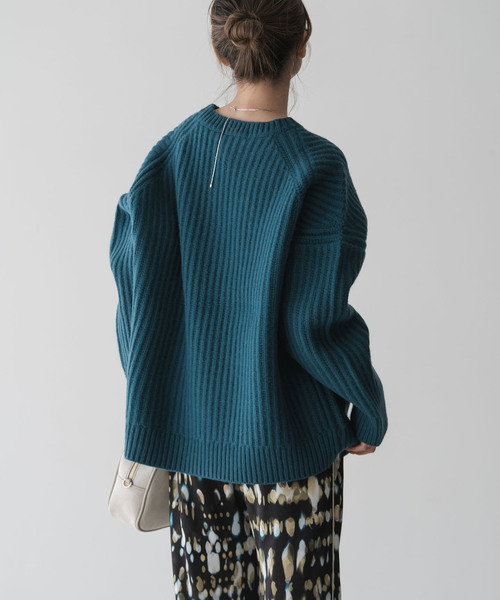 Noble（ノーブル）の「片畦ビッグニット（ニット/セーター）」 - WEAR