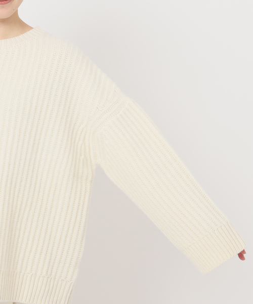 Noble（ノーブル）の「片畦ビッグニット（ニット/セーター）」 - WEAR