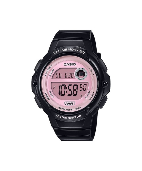 CASIO(カシオ)の「CASIO Collection / LWS-1200H-1A2JF(デジタル腕時計・レディース・ブラック×ピンク・FREE)」の1枚目の写真