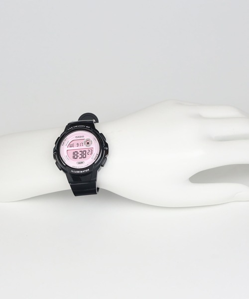 CASIO(カシオ)の「CASIO Collection / LWS-1200H-1A2JF(デジタル腕時計・レディース・ブラック×ピンク・FREE)」の4枚目の写真