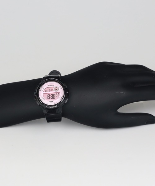 CASIO(カシオ)の「CASIO Collection / LWS-1200H-1A2JF(デジタル腕時計・レディース・ブラック×ピンク・FREE)」の5枚目の写真