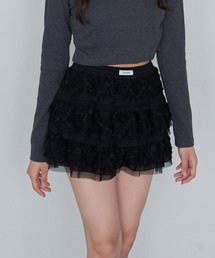 RAY CASSIN | レースティアードミニスカパン(スカート)