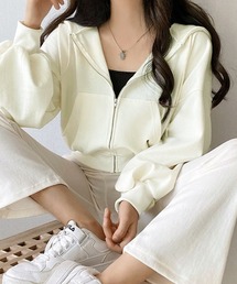 ReRe（リリ）の「ゆるジップアップパーカー（パーカー）」