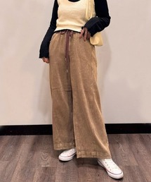 Right-on | 【HONEYSUCKLE ROSE】バギーデニムイージーパンツ（デニム素材/ウエストゴム/ドローストリング）(デニムパンツ)