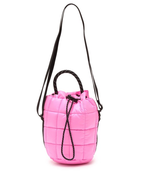 NIKE(ナイキ)の「NIKE NK NSW PUFFLE TINY TOTE / ナイキ NSW パッフル タイニー トート 【SP】(トートバッグ・メンズ・ピンク/ベージュ/ブラック・ONE SIZE)」の1枚目の写真
