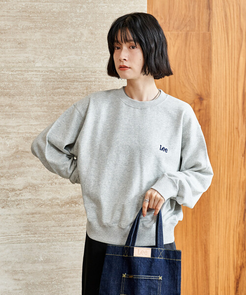FREAK'S STORE(フリークスストア)の「Lee × FREAK'S STORE/リー 別注 ワンポイント刺繍スウェット(スウェット・レディース・チャコール/グレー/ブラウン・フリ-)」の11枚目の写真
