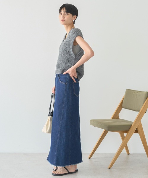 AMERICAN HOLIC（アメリカンホリック）の「デニムタイトスカート（スカート・レディース・ワンウォッシュ/ライトインディゴブルー・L/M/S）」の11枚目の写真