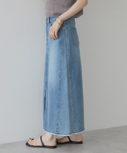 AMERICAN HOLIC（アメリカンホリック）の「デニムタイトスカート（スカート・レディース・ワンウォッシュ/ライトインディゴブルー・L/M/S）」の14枚目の写真