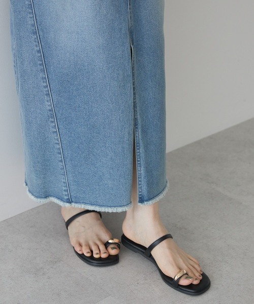 AMERICAN HOLIC（アメリカンホリック）の「デニムタイトスカート（スカート・レディース・ワンウォッシュ/ライトインディゴブルー・L/M/S）」の5枚目の写真