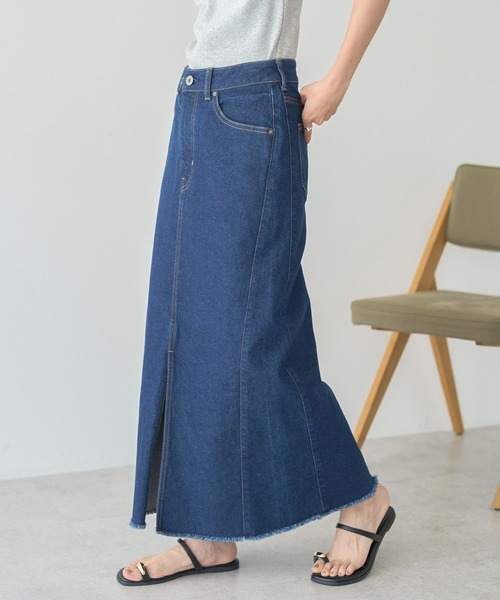 AMERICAN HOLIC（アメリカンホリック）の「デニムタイトスカート（スカート・レディース・ワンウォッシュ/ライトインディゴブルー・L/M/S）」の13枚目の写真