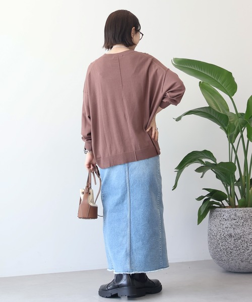 AMERICAN HOLIC（アメリカンホリック）の「デニムタイトスカート（スカート・レディース・ワンウォッシュ/ライトインディゴブルー・L/M/S）」の20枚目の写真