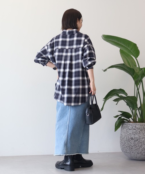 AMERICAN HOLIC（アメリカンホリック）の「デニムタイトスカート（スカート・レディース・ワンウォッシュ/ライトインディゴブルー・L/M/S）」の16枚目の写真