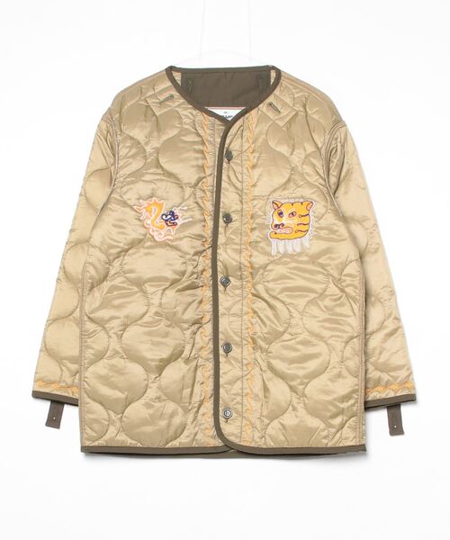 HOUSTON(ヒューストン)の「HOUSTON / EMBROIDERY M-65 LINER M-65 ベトジャンライナー / 51513(ミリタリージャケット・メンズ・ブラック/オリーブ・MEDIUM/SMALL)」の13枚目の写真
