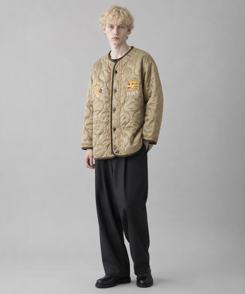 HOUSTON(ヒューストン)の「HOUSTON / EMBROIDERY M-65 LINER M-65 ベトジャンライナー / 51513(ミリタリージャケット・メンズ・ブラック/オリーブ・MEDIUM/SMALL)」の16枚目の写真