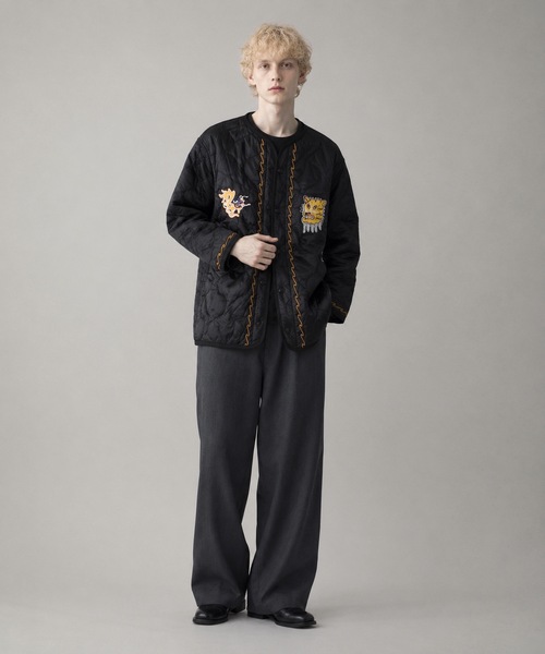 HOUSTON(ヒューストン)の「HOUSTON / EMBROIDERY M-65 LINER M-65 ベトジャンライナー / 51513(ミリタリージャケット・メンズ・ブラック/オリーブ・MEDIUM/SMALL)」の15枚目の写真
