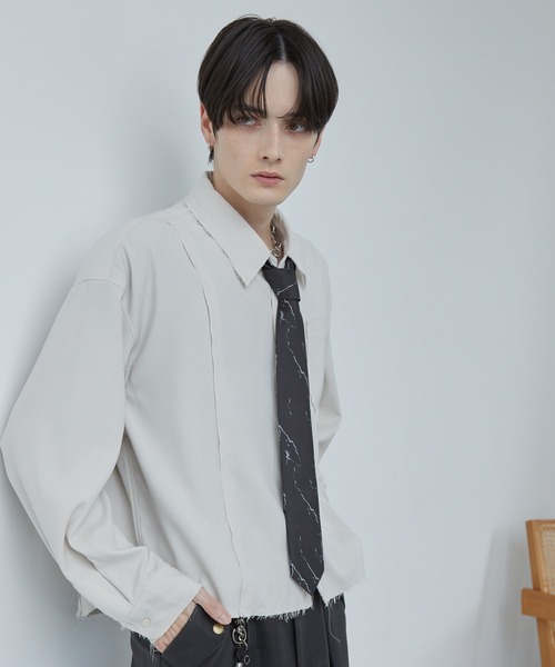 Spielio(シュピーリオ)の「【Spielio】Abstract marble tie / アブストラクトマーブル柄ネクタイ(ネクタイ・メンズ・ブラック・FREE)」の4枚目の写真