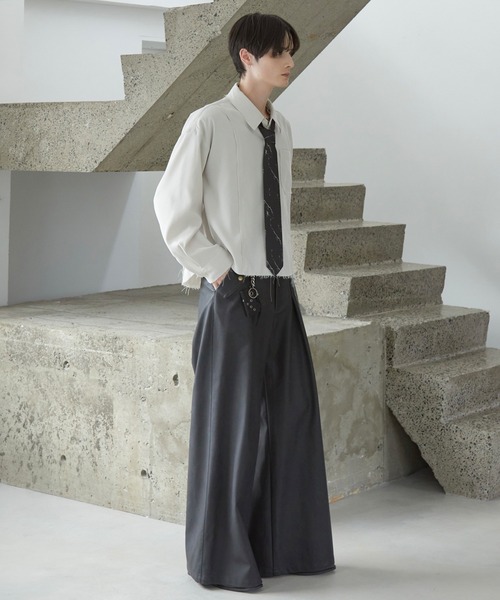 Spielio(シュピーリオ)の「【Spielio】Abstract marble tie / アブストラクトマーブル柄ネクタイ(ネクタイ・メンズ・ブラック・FREE)」の9枚目の写真