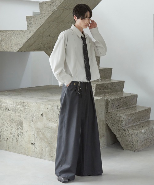 Spielio(シュピーリオ)の「【Spielio】Abstract marble tie / アブストラクトマーブル柄ネクタイ(ネクタイ・メンズ・ブラック・FREE)」の11枚目の写真