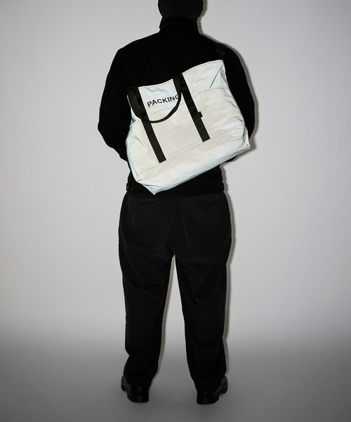 PACKING（パッキング）の「【PACKING】BLACK REFLECTIVE TOTE PA-059（トートバッグ・メンズ・ブラック・FREE）」の14枚目の写真