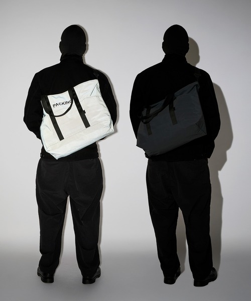 PACKING（パッキング）の「【PACKING】BLACK REFLECTIVE TOTE PA-059（トートバッグ・メンズ・ブラック・FREE）」の18枚目の写真