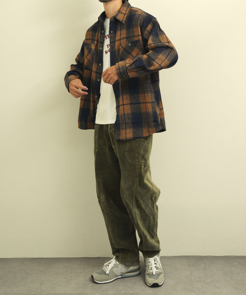 ZIP FIVE(ジップファイブ)の「オンブレ チェックネルシャツ(シャツ/ブラウス・メンズ・ベージュ/レッド/ネイビー系・MEDIUM/LARGE/X-LARGE)」の6枚目の写真