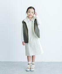 URBAN RESEARCH DOORS | 『WEB/一部店舗限定サイズ』裏毛ハーフジップワンピース(KIDS)(ワンピース)