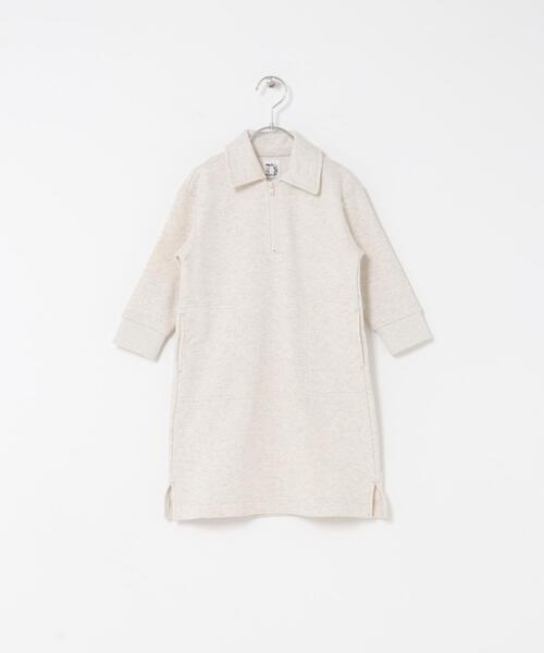 URBAN RESEARCH DOORS（アーバンリサーチドアーズ）の「『WEB/一部店舗限定サイズ』裏毛ハーフジップワンピース(KIDS)（ワンピース・キッズ・ブルー系その他/ホワイト系その他・150/120/135/105）」の9枚目の写真