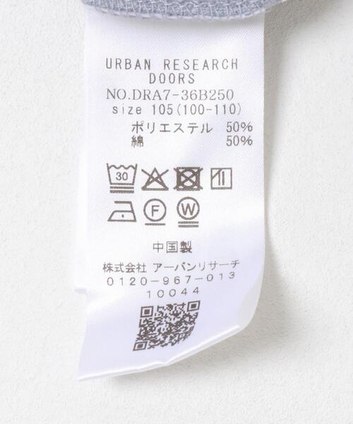 URBAN RESEARCH DOORS（アーバンリサーチドアーズ）の「『WEB/一部店舗限定サイズ』裏毛ハーフジップワンピース(KIDS)（ワンピース・キッズ・ブルー系その他/ホワイト系その他・150/120/135/105）」の20枚目の写真